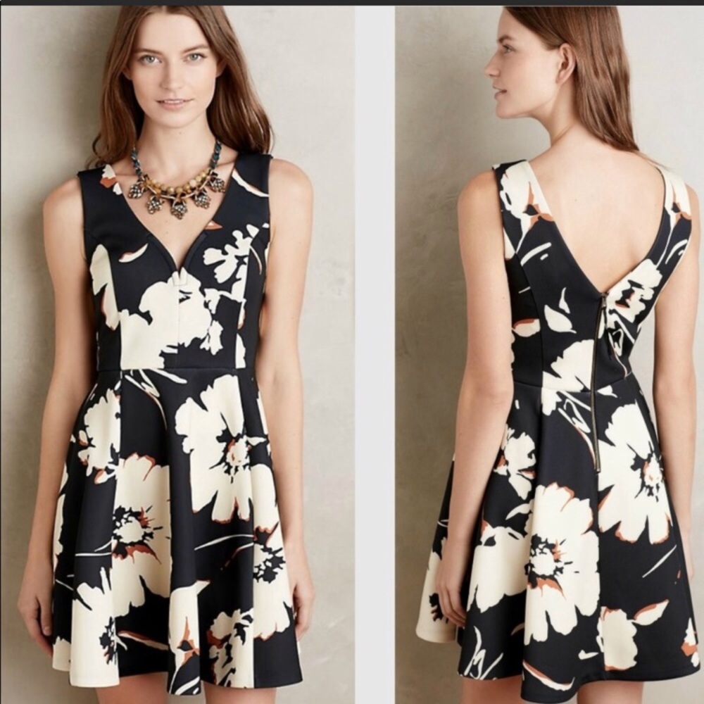Anthropologie Maeve Amory Scuba Knit Dress